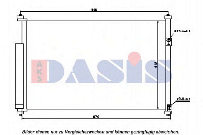 AKS DASIS 322019n -  Конденсатор, кондиционер